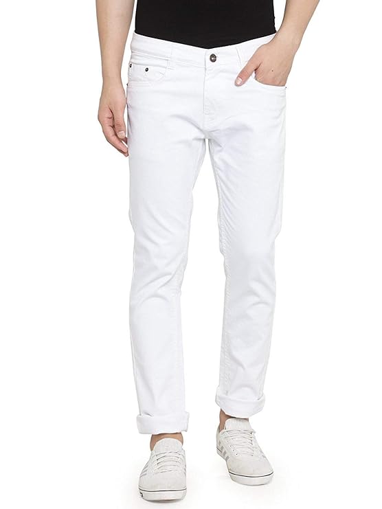 Sparky Ahead of The Fashion Curve Mens Jeans white1065