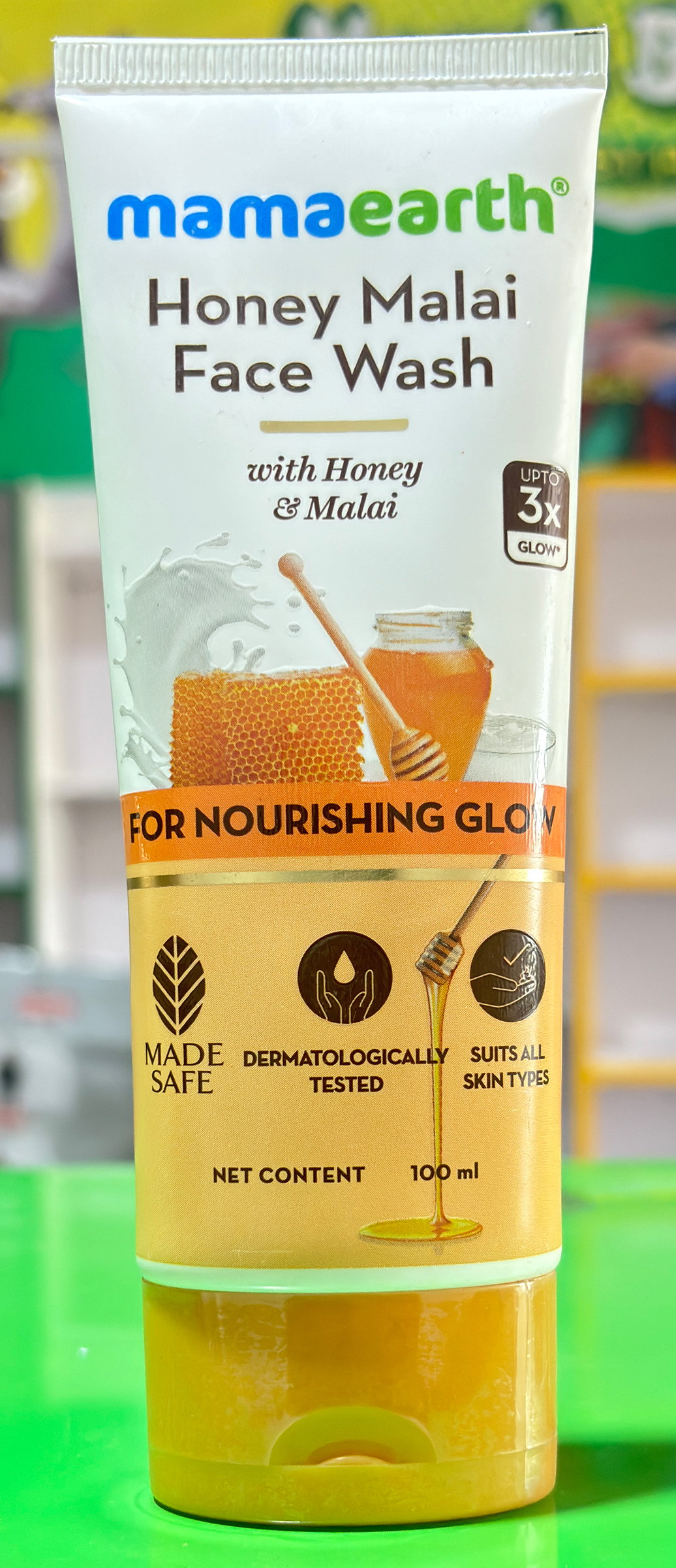 Mamaearth Honey Malai Face Wash with Honey  Malai For Nourishing Glow 100ML