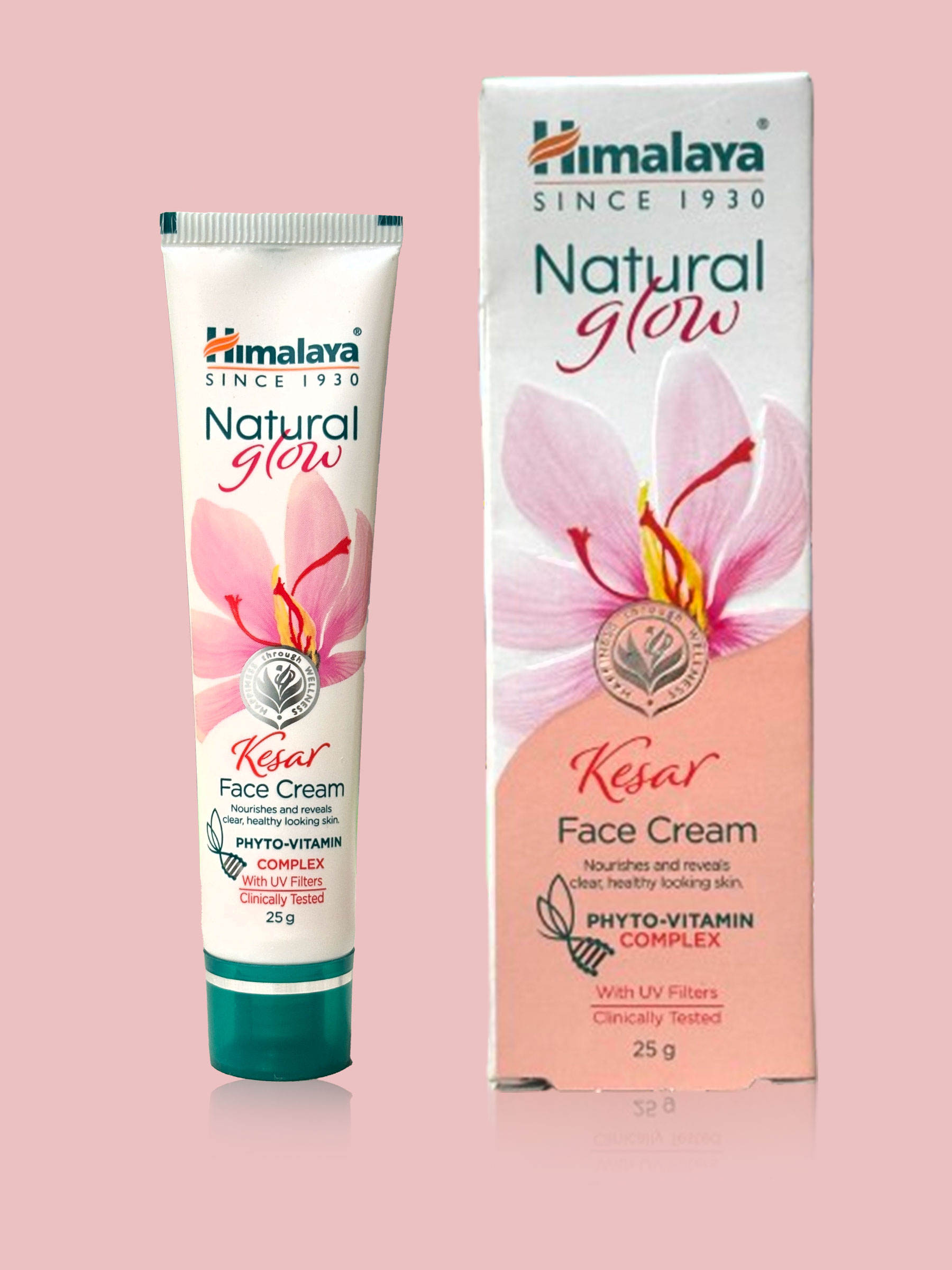 Himalaya Natural Glow Face Cream with Kesar Vit E 25 GM (Pack of 3)