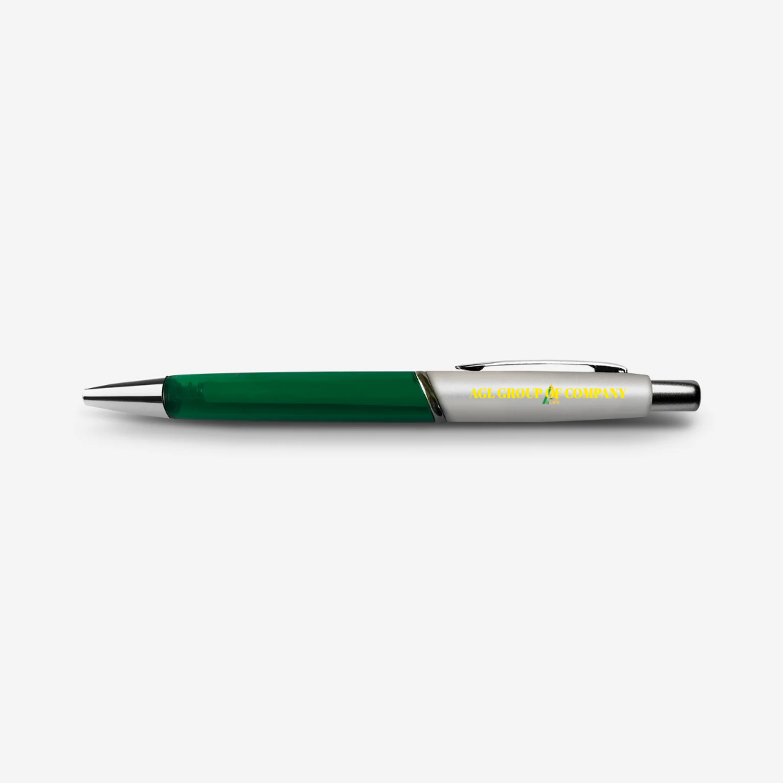 Green with Silver Ball Pens (PACK OF 5 PC )